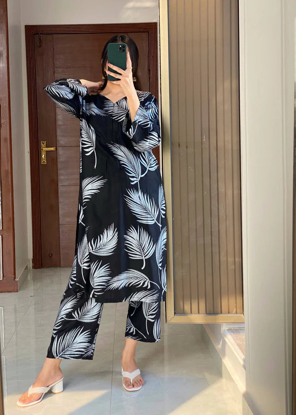 Feather printed