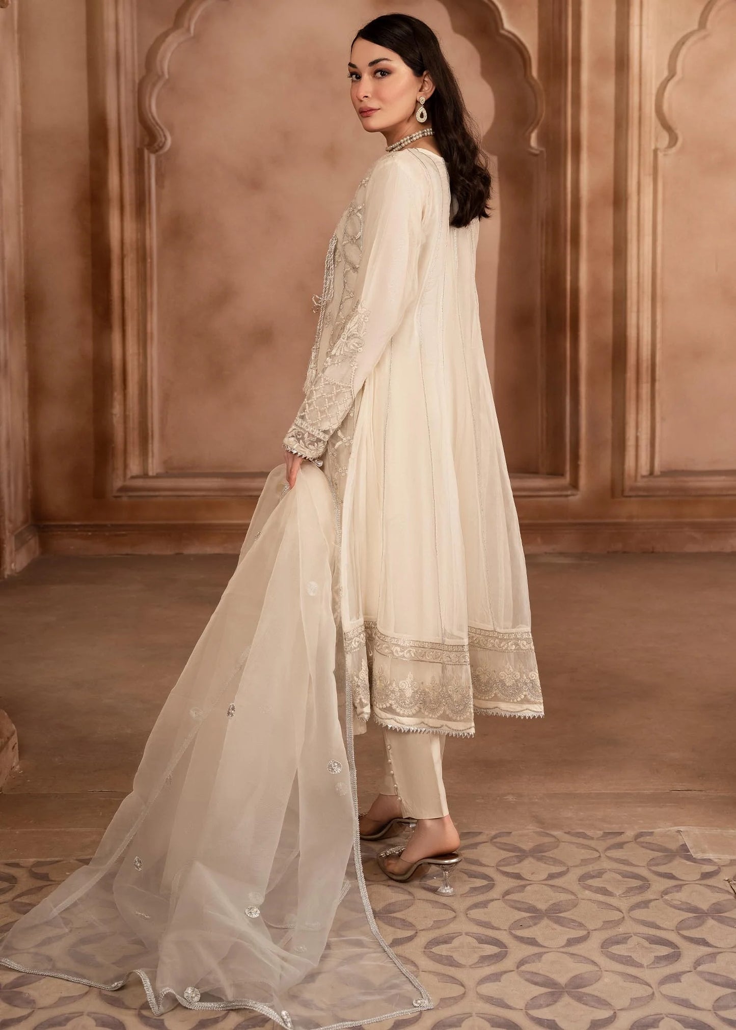 Malhaar - AL-3513 - White - Luxury Pret