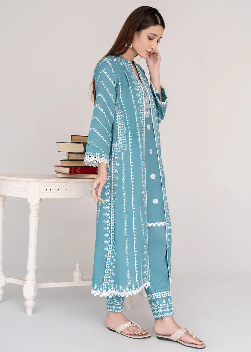 Sahibas By Mirza Nova (Turquoise) - 2 Piece (Top & Buttom)