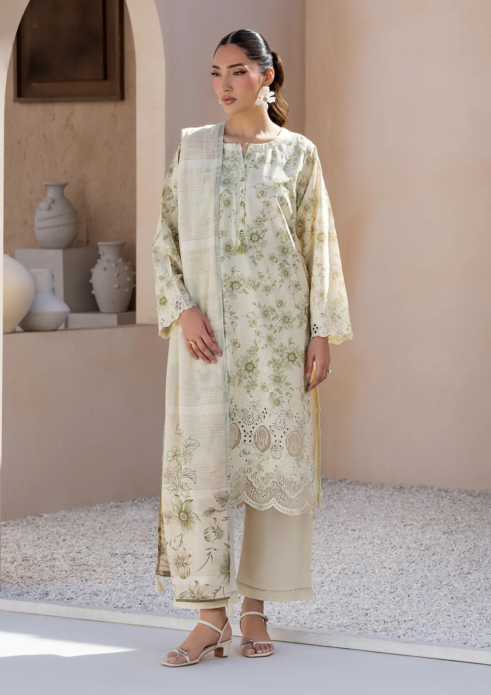 PRINTED CHICKENKARI LAWN