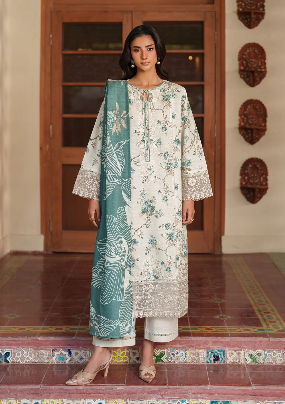 Embroidered Khaddar Cotton