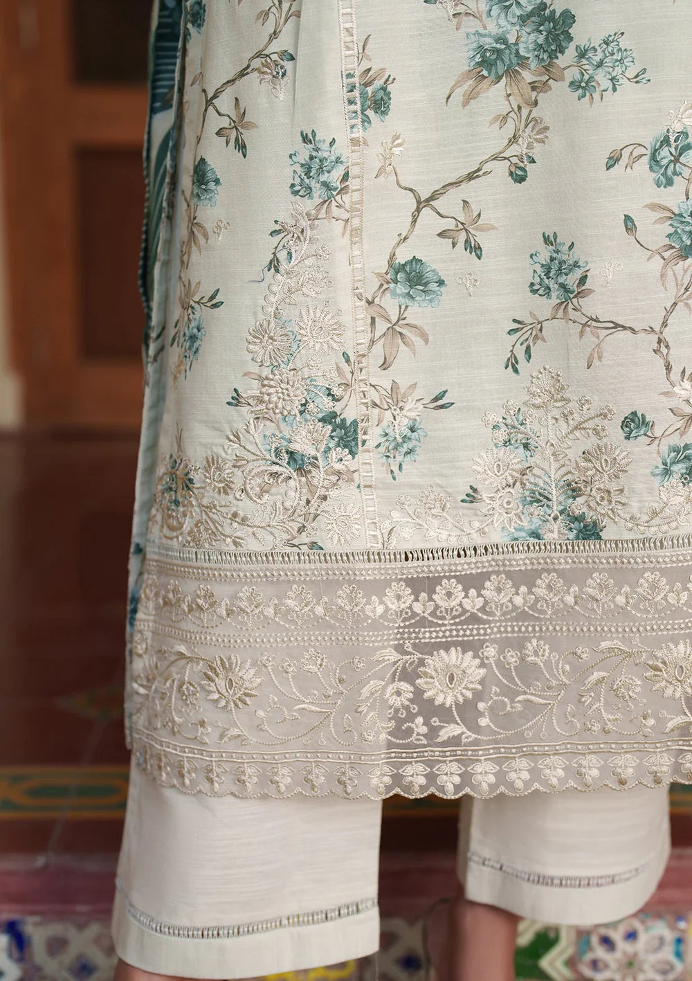 Embroidered Khaddar Cotton