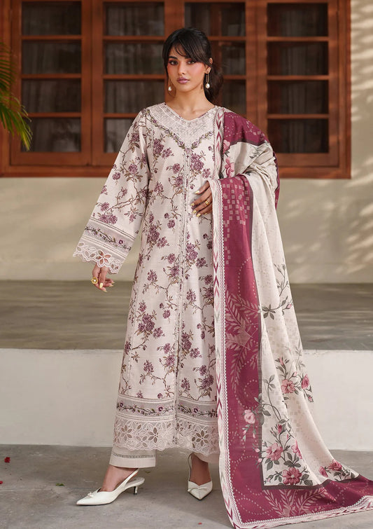 Embroidered Khaddar Cotton 3 Piece Set